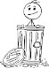 small image of stickman in can small image of stickman in can