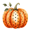 pumpkin black dots 