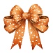 orange fall bow